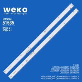 6535 37223X1 37224X1 V6EB_550SMA/SMB_76LED_R0 BN96-395352B/53B 2 ADET LED BAR (76LED)