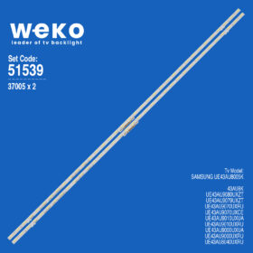 6539 37005X2 BN96-52587A REV00 ES43SV8FPKWA36  2 ADET LED BAR (36LED)