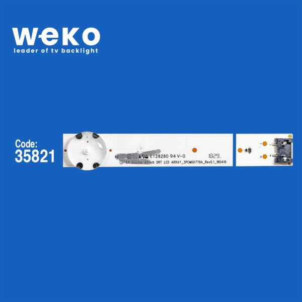 6541 35821X3 LG INNOTEK 43INCH DRT LED ARRAY_3PCM00778A_REV0.1_180419  3 ADET LED BAR - Görsel 2