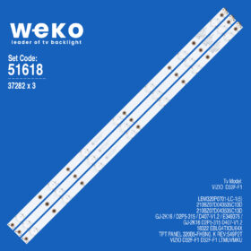 6618 37282X3 GJ-2K16 D2P5-315 D407-V1.2  3 ADET LED BAR