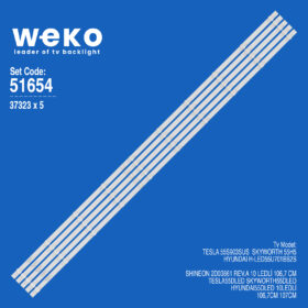 6654 37323X5 SHINEON 2D03861 REV.A  5 ADET LED BAR