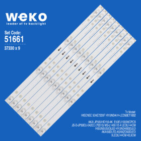 6661 37330X9 JS-D-JP50EU-042EC (70310) MS-L1469 V5  9 ADET LED BAR