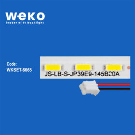 6665 JS-LB-S-JP39E9-145B20A 78 LEDLİ 49,5 CM 3V  1 ADET LED BAR (78LED)