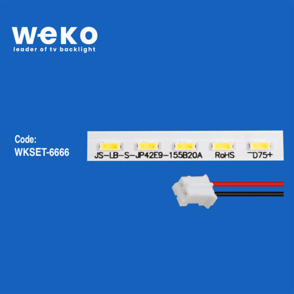 6666 JS-LB-S-JP42E9-155B20A 75 LEDLİ 54 CM 3V  1 ADET LED BAR (54LED) - Görsel 2