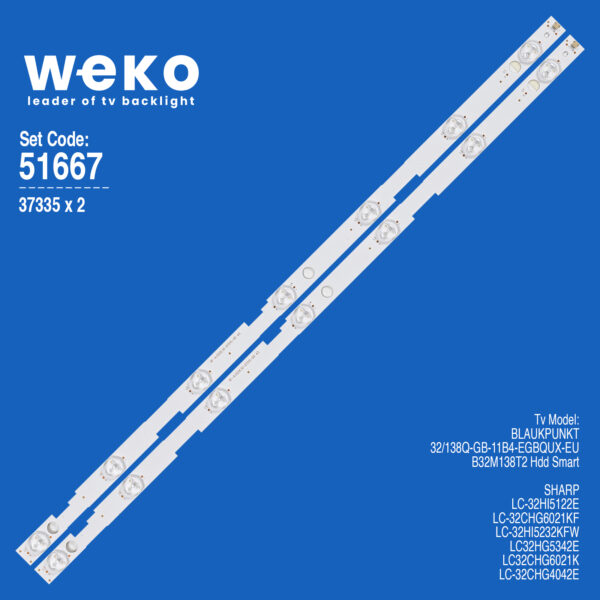 6667 37335X2 RF-AJ320E30-0701S-05 A3  2 ADET LED BAR