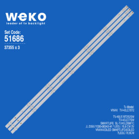 6686 37355X3 JL.D39571330-083AS-M 3 ADET LED BAR