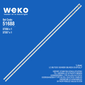 6688 37356X1 37357X1 6202B000A0300A V580DJ2-KS5  2 ADET LED BAR (56LED)