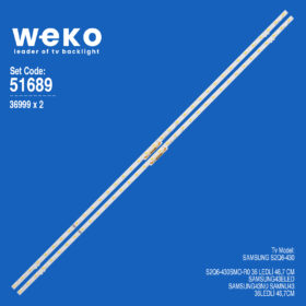 6689 36999X2 S2Q6-430SM0-R0  2 ADET LED BAR TWO COLOR (İKİ RENK) (36LED)