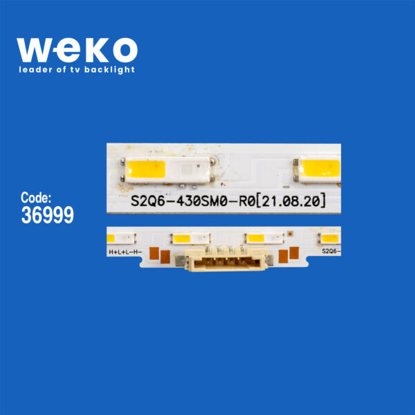 6689 36999X2 S2Q6-430SM0-R0  2 ADET LED BAR TWO COLOR (İKİ RENK) (36LED) - Görsel 2
