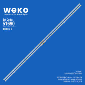 6690 37000X2  S2Q6-500SM0-R0  2 ADET LED BAR TWO COLOR (İKİ RENK) (40LED)