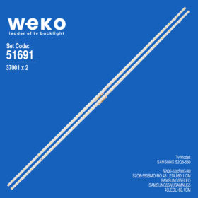6691 37001X2 S2Q6-550SM0-R0  2 ADET LED BAR TWO COLOR (İKİ RENK) (48LED)