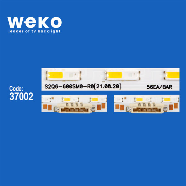 6692 37002X2 S2Q6-600SM0-R0  2 ADET LED BAR TWO COLOR (İKİ RENK) (56LED) - Görsel 2