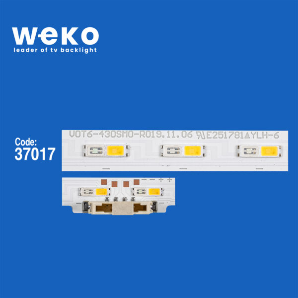 6696 37017X2 V0T6-430SM0-R0 2 ADET LED BAR TWO COLOR (İKİ RENK) (38LED) - Görsel 2