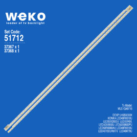 6712 37367X1 37368X1 KONKA KDL49XS716AN L/R  2 ADET LED BAR (56LED)