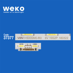 6720 37377X2 EPISTAR 50 NEW EDGE-38EA-180223-7020-ANODE  2 ADET LED BAR (38LED)