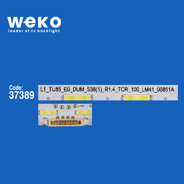 6730 37389X2 L1_TU85_EO_DUM_S38(1)_R1.4_TCR_100_LM41-00851A 2 ADET LED BAR (38LED) - Görsel 2