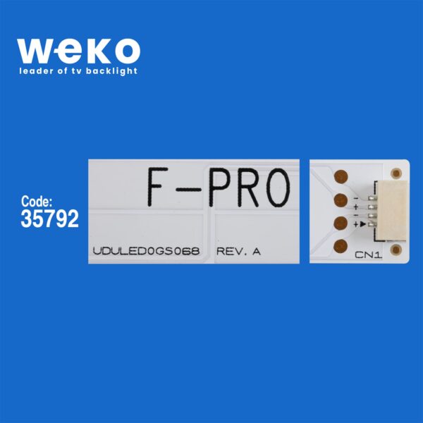 6754 35792X10 LG INNOTEK 49INCH_FUNAI_REV.A - VDVLED0GS068 REV.A 10 ADET LED BAR - Görsel 2