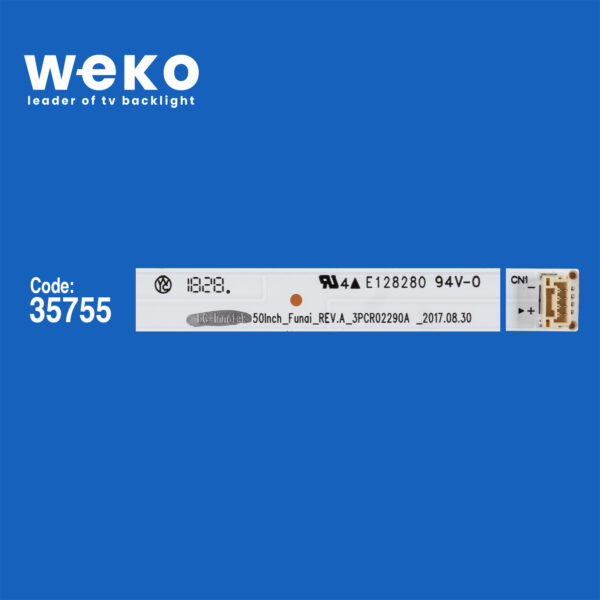 6756 35755X4 LG INNOTEK 50INCH_FUNAİ_REV.A_3PCR02290A  4 ADET LED BAR - Görsel 2