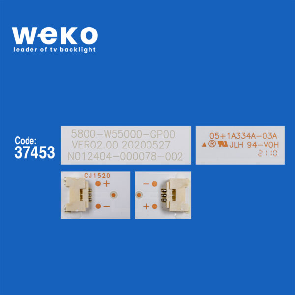 6790 37453X5 5800-W55000-GP00 VER02.00 20200527 5 ADET LED BAR - Görsel 2