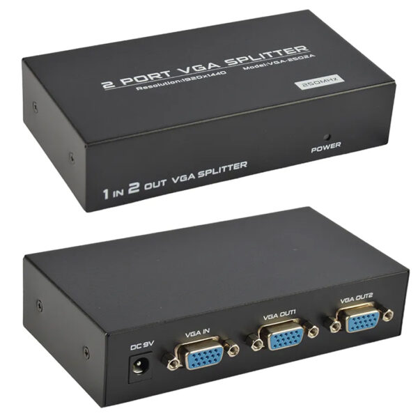 PM-2502A 2 PORT 250 MHZ 1920X1440 VGA SPLITTER DAĞITICI