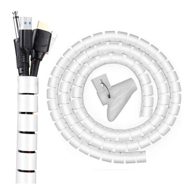 PM-5730 KABLO TOPLAYICI SPİRAL 22 MM BEYAZ (1 METRE FİYATI)