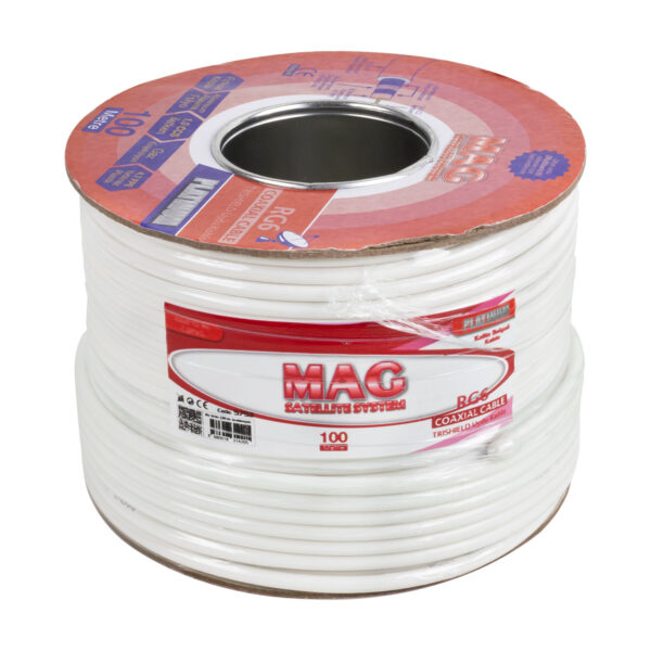 MAG PLATINUM RG6/U4 TRISHIELD 64 TEL ANTEN KABLOSU (100 METRE) - Görsel 2