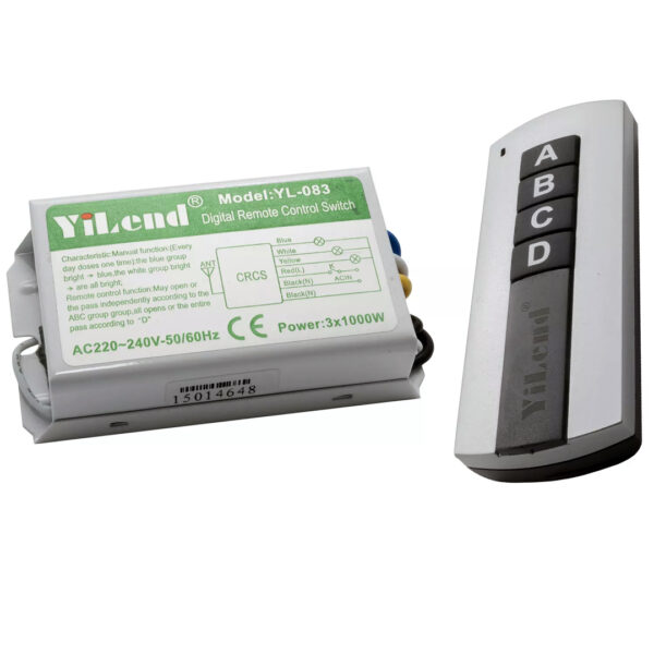 PM-5847 AVİZE KONTROL KUMANDASI 4 TUŞLU 4 KANAL (220 VOLT) - Görsel 2