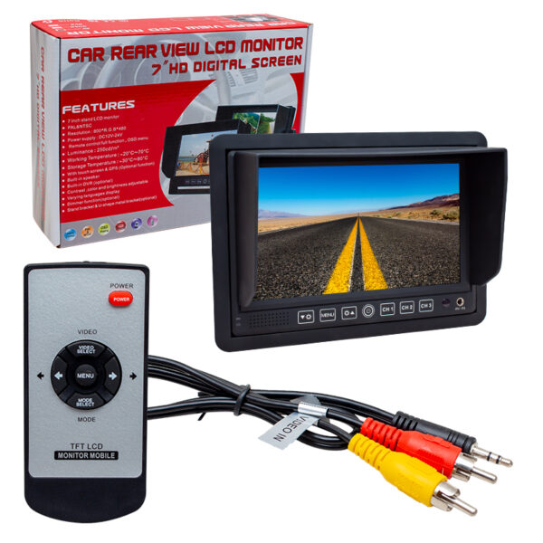 PM-5879 7 12V-24V 3 KANAL AV GİRİŞLİ MONİTÖR - Görsel 3