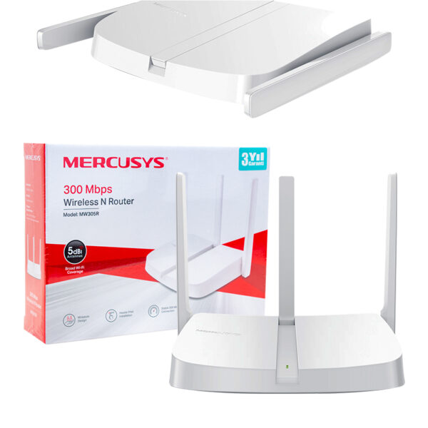 MERCUSYS MW305R 300 MBPS 3 ANTENLİ WIFI-N ROUTER ACCESS POINT () - Görsel 3