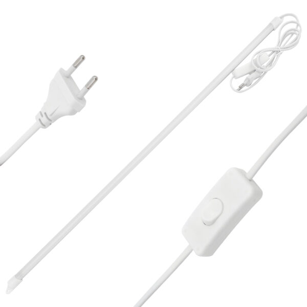 PWR-6929 220V-12W 80-90 LM 72 LED 60 CM ANAHTARLI BEYAZ KASA SEYYAR ÇUBUK LED