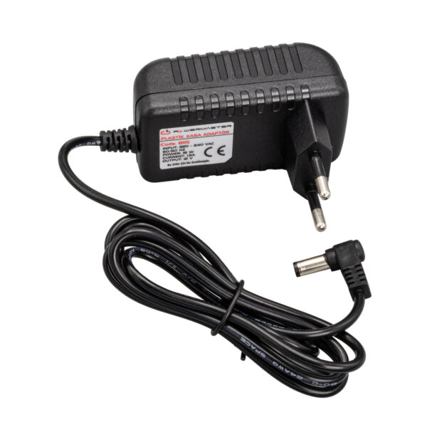 PM-8115 12 VOLT - 1.5 AMPER 5.5*2.5 MM UÇLU PLASTİK KASA PRİZ TİPİ ADAPTÖR - Görsel 3