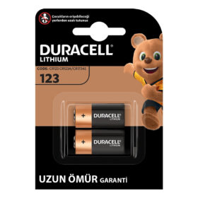 CR123 / CR123A / CR17345 3 VOLT ŞARJLI LİTYUM PİL (2Lİ PAKET)