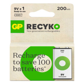 9 VOLT - 200 MAH NI-MH ŞARJLI PİL GP20R8H-2E1-(GPRHV208R075)