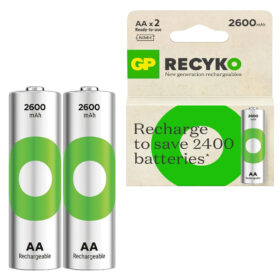 2600 MAH ŞARJLI Nİ-MH AA KALEM PİL 2Lİ PAKET