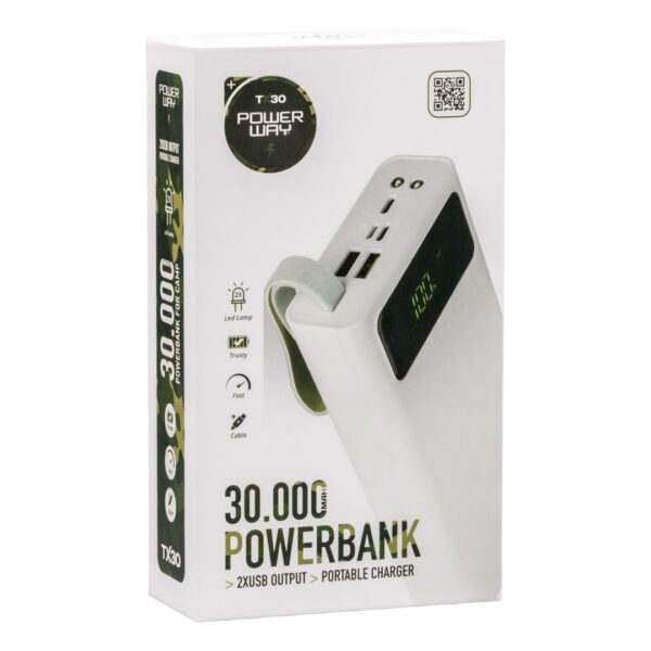 TX30 30000 MAH DİJİTAL GÖSTERGELİ POWERBANK - Görsel 5