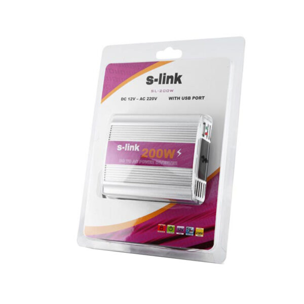 SL-200W 200W DC12V-AC230V ÇAKMAKTAN POWER INVERTER - Görsel 3