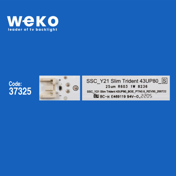 6656 37325X5 SSC_Y21 SLIM TRİDENT 43UP80_S 5 ADET LED BAR - Görsel 2