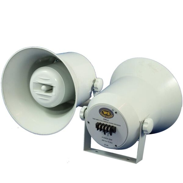 FRH-4 10 CM 40 WATT IP65 TRAFOSUZ PLASTİK GRİ HORN HOPARLÖR