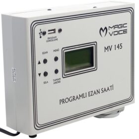 MV-145 3 HOCALI PROGRAMLI DUVAR TİPİ EZAN SAATİ