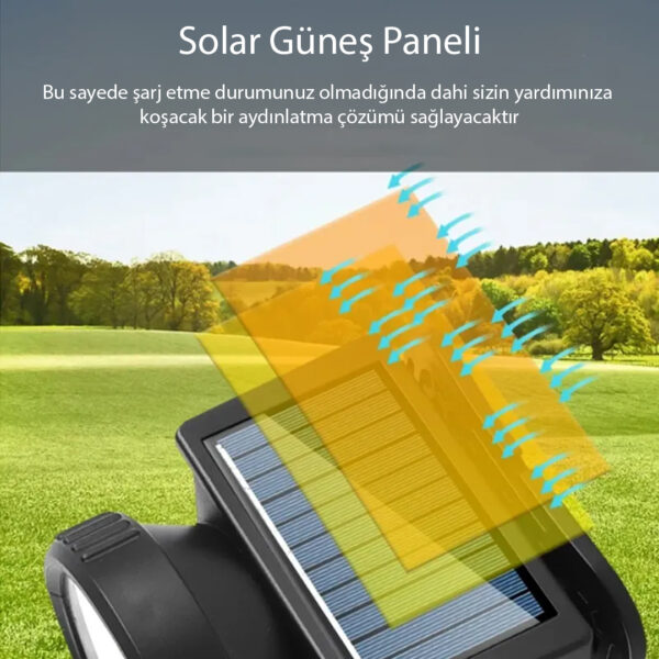 WH-8868B SOLAR KAFA LAMBASI - Görsel 2