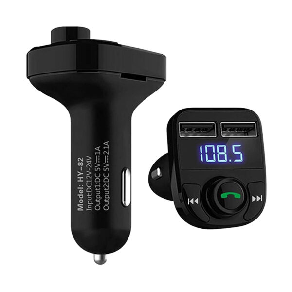 HL-19680 X8 12-24 VOLT FM TRANSMITTER HIZLI ŞARJ DESTEKLİ ÇİFT USB/SD/BLUETOOTH