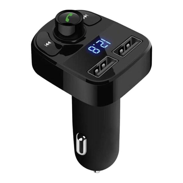 HL-19680 X8 12-24 VOLT FM TRANSMITTER HIZLI ŞARJ DESTEKLİ ÇİFT USB/SD/BLUETOOTH - Görsel 3