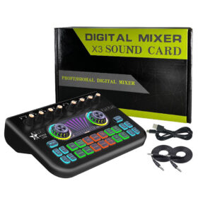 JC-X3 PROFESYONEL DİJİTAL MİXER (SİYAH RENK) 210X130X40MM