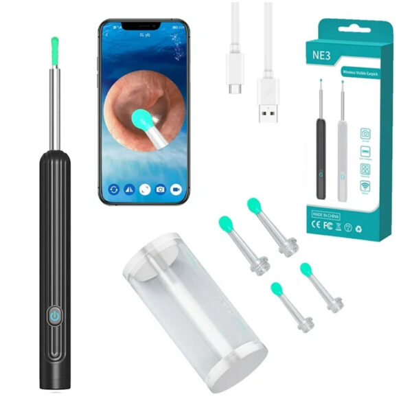 ENDOSKOP KAMERALI KULAK TEMİZLEME CİHAZI ALL-IN-ONE SET (4172)