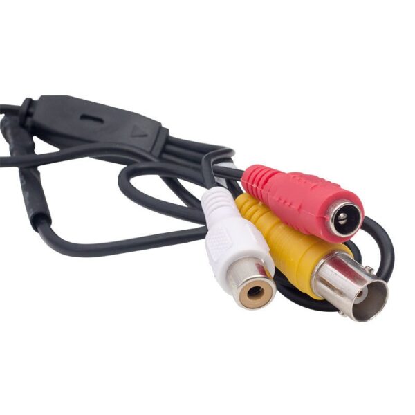 PM-19304 3.6 MM 800 TVL 1/4 SENSÖR SES ÇIKIŞLI SİYAH VİDA MODEL MİNİ KAMERA - Görsel 3