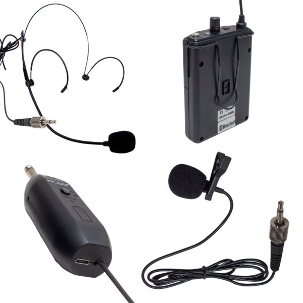MV-19601 UHF KABLOSUZ BLUETOOTH YAKA MİKROFONU - Görsel 2