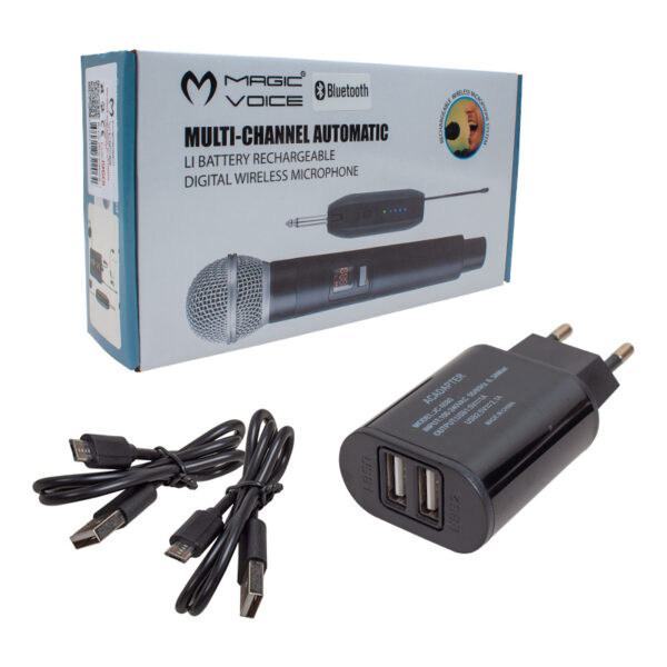 MV-19601 UHF KABLOSUZ BLUETOOTH YAKA MİKROFONU - Görsel 3