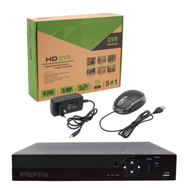 PL-21064 8 KANAL 6IN1 1080N 5 MP DESTEKLİ DVR KAYIT CİHAZI (H265) - Görsel 3