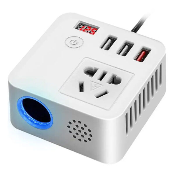ÇOK FONKSİYONLU USB ARAÇ İNVERTÖRÜ 12V/24V 220V GÜÇ DÖNÜŞTÜRÜCÜ - Görsel 2