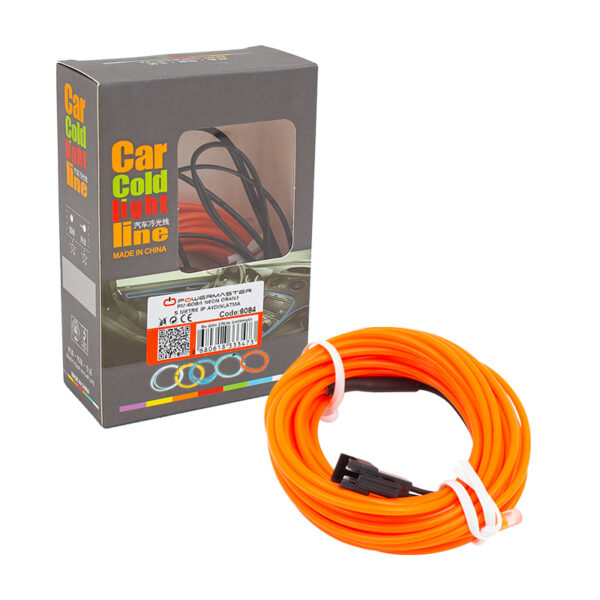 PM-6084 NEON ORANJ 5 METRE İP AYDINLATMA (5 VOLT USB ADAPTÖRLÜ) - Görsel 3